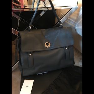 Saint Laurent Large Muse Two in Dark grey